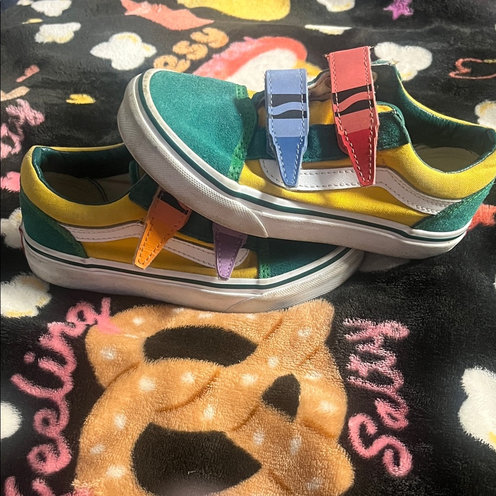 Kids Crayola Vans Size 13